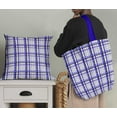 thumbnail image 5 of Soimoi Blue Moss Georgette Fabric Gingham Check Printed Craft Fabric by the Yard 42 Inch Wide, 5 of 5