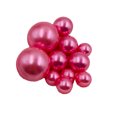 thumbnail image 2 of Pearls Artificial Multi-Purpose Round Beads Perfect Decorative Fillers Crafting Pieces Clothing Accessories Table Decoration Watermelon pink, 2 of 6
