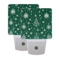 thumbnail image 7 of WOBOGO Green Christmas Tree LED Night Light 2 Pcs Set 0.5 Watt Wall Plug in Dusk to Dawn Automatic Switch Soft White Light, 7 of 7