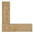thumbnail image 5 of Linon Romero Casual Wood Corner Dining Breakfast Nook with Storage, White/Natural, 5 of 27