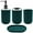 Green, variant on 4 Green Bathroom Accessories Set,Include Shatter-Resistant Toothbrush Stand Holder,Modern Lotion Dispenser,Palstic Mouthwash Cup,Soap Storage Dish,Portable Travel Toiletries for Home Decor