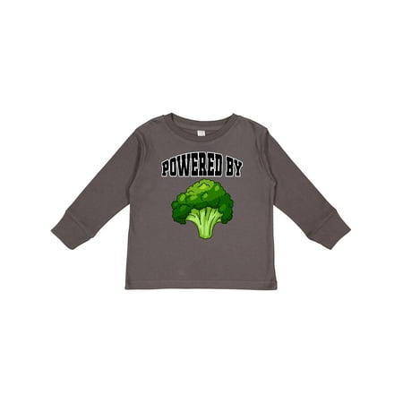 

Inktastic Powered by Broccoli Gift Toddler Boy or Toddler Girl Long Sleeve T-Shirt