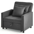 thumbnail image 2 of BETISEF Sofa Bed 3 in 1 Convertible Sofa  Chair Bed Lounger Sleeper Chair Single Recliner for Small Space Adjustable Backrest, 2 of 9