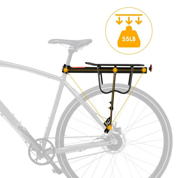 Porte-bagages Arrière De Vélo En Aluminium – Universel, Sacoche De Poteau