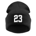 thumbnail image 2 of Hip-Hop hats a thick Punk personality number 23 hat the winter caps Gorras Hombre winter hat Black Winter Beanie Knit Hats for Men and Women Loser Warm Cuffed Plain Stretchy Soft Daily Skiing Cap, 2 of 4