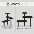 thumbnail image 4 of Furinno TURN-N-TUBE Desk Organizers and Accessories, 3-Tier Desktop Organizer, Adjustable Desk Shelf, for Home Office, Study Room, Dorm Room, Organizers and Storage, Espresso, 4 of 4