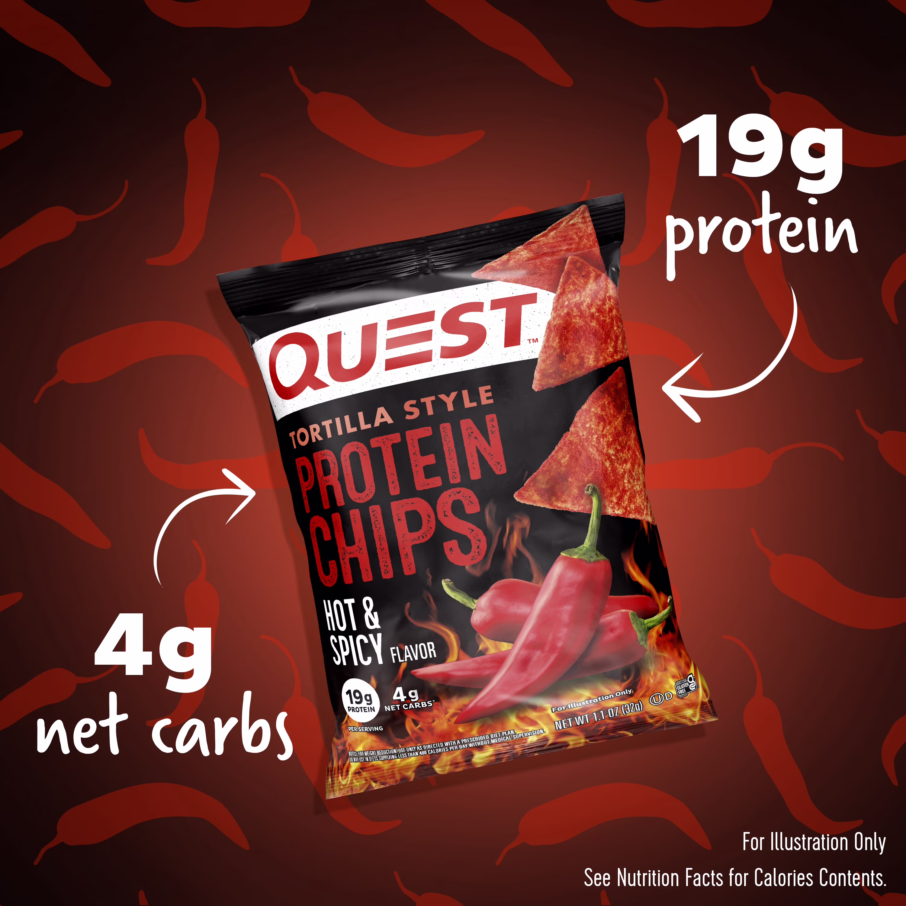 Quest Hot & Spicy Protein Chip, 1.1oz