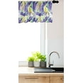 thumbnail image 3 of Ambesonne Abstract Window Valance, Brushstroke Pastel Colors, 42" x 18", Blue Violet and Pale Green, 3 of 3