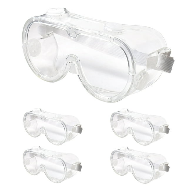 5pcs/2pcs Safety Goggles, Adjustable,Lightweight Anti-Fog Protective Safety Glasses, Eye Protection
