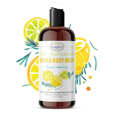 Sensitive Skin Body Wash Natural | Luxury pH 5.5 Balanced Essential Oils Bodywash | Best Non-Irritating and Soothing Shower Body Gel Wash for Men, Women