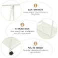 thumbnail image 2 of Garment Rack Drying Coat Rack Handbags Clothes Rack Clothes Stand for Home, 2 of 9
