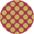 thumbnail image 1 of Ahgly Company Machine Washable Indoor Square Transitional Crimson Red Area Rugs, 3' Square, 1 of 7