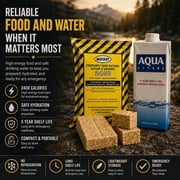 Sustain Supply Emergency Survival Kit for 4 People, 72 Hour Disaster Preparedness Backpack with Food, Water, First Aid & Emergency Supplies