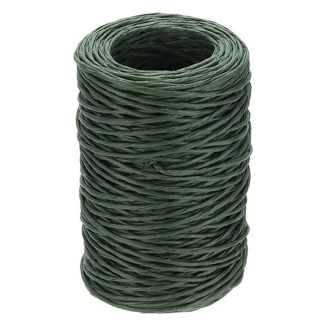 Uxcell 55 Yards Floral Bind Wire, Alambre Floral de 2mm para Manualidades, Hacer Ramo de Flores, Envolver Regalos, Decoración de Bodas, Verde