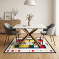 thumbnail image 3 of ODIKA 5'x7' Washable Area Rug Classroom Pencil Schoolgirl Abstract Block Sit School Frame Tossed for Small Living Room, Bedroom, Easy Care, Non-Shedding, Pet Friendly, 3 of 7