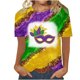 thumbnail image 2 of Fiudx Ofertas Flash Del Día Solo En Línea Tops con Estampado de Moda para Mujer, Blusa de Manga Corta, Camisetas Divertidas con Cuello Redondo, 2 of 3