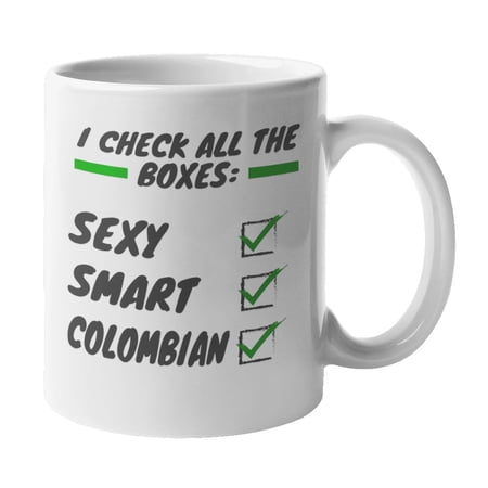 Smart Colombian, Colombia Latina & Latino Themed Coffee & Tea Gift Mug (11oz)