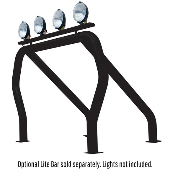 Go Rhino! Bed Bars Complete Kit, Single Bar, Black, Compatible with 1983-2011 Ford Ranger