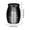 thumbnail image 3 of Hxlamzoo Premium Aluminum Alloy Pet Urn Memorial Jar for Cats & Dogs - Secure Seal, 6 Colors, Scratch-Resistant Base & Velvet Bag - Honor Your Pet's Memory (4x3x3cm), 3 of 6