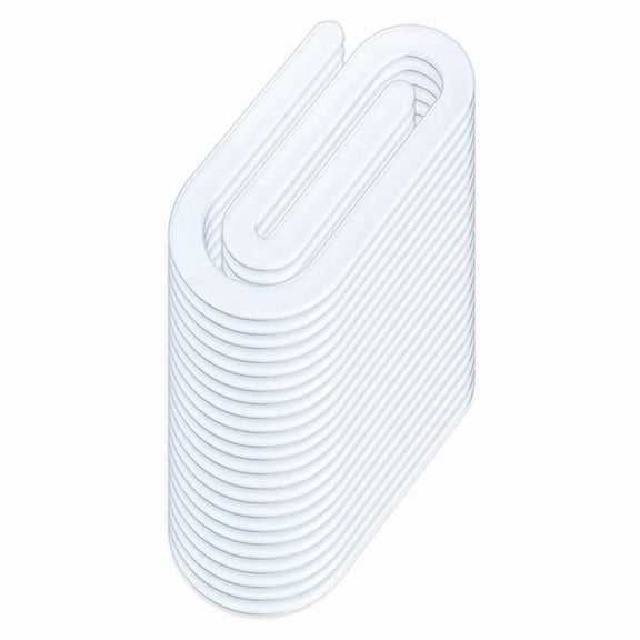 20 Pack Sublimation Blanks Acrylic Paper Clips, 4 X 2Inch Jumbo Paper Clips Clear for Heat Transfer DIY Design