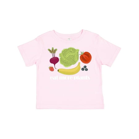 

Inktastic Vegan Eat More Plants Vegetarian Gift Toddler Boy or Toddler Girl T-Shirt