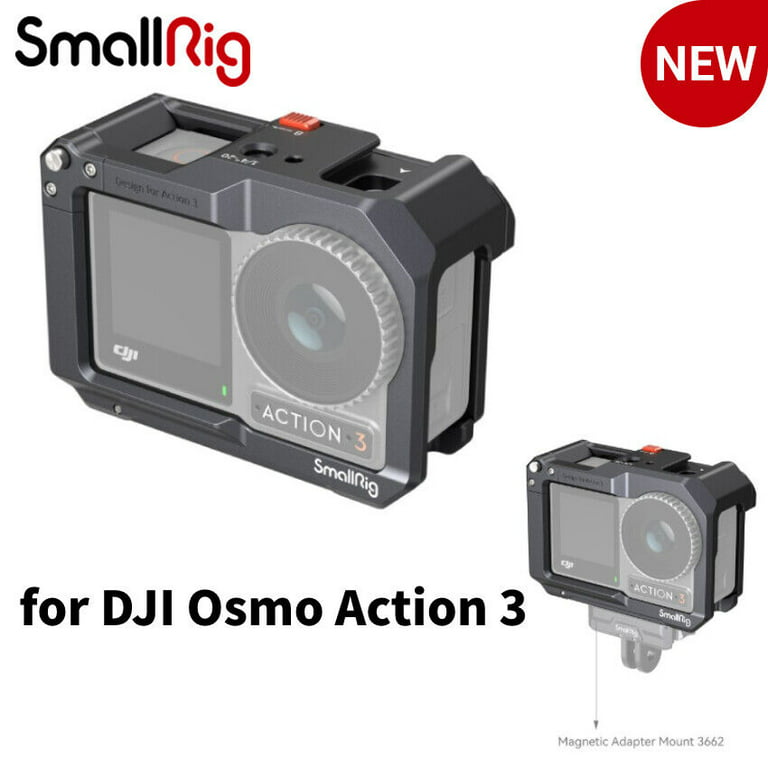SmallRig OSMO Action 3 Cage for DJI Osmo Action 3 Supports DJI Mic 4119 
