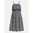 thumbnail image 6 of Time and Tru Women's and Women's Plus Sleeveless Cotton Midi Dress with Eyelet Trim, Sizes XS-4X, 6 of 6