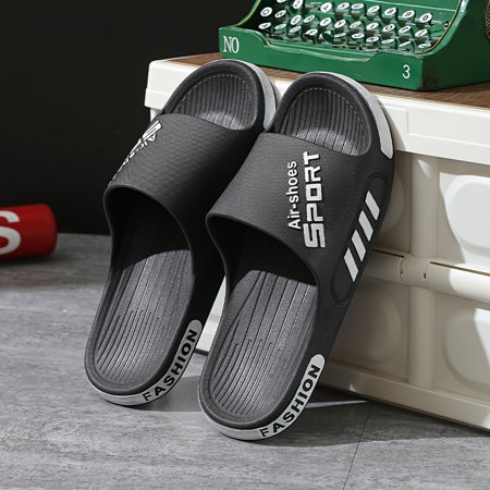

Non Slip Quick-drying Open Toe Slippers For Indoor Walking And Bathroom Shoes