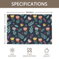 thumbnail image 3 of Placemat, Pioneer Flower Floral Print Pattern Place Mats Table Mat Set Of 2, PVC Washable Placemats for Party Kitchen Dining Decoration, 18x12 Inch, Fade Resistant, 3 of 6