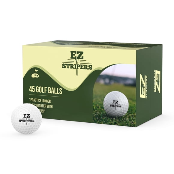 Pelotas de golf EZ Stripers de alta durabilidad, paquete de 45