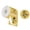 Gold, variant on Lynono 140Pcs Shimmering Round Thermal Labels Sticker Oil and Water Resistant For Document Organization And Craft Decoration