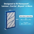 thumbnail image 5 of Filtrete 16x25x4 Refillable Air Filter Kit, MPR 1550 MERV 12, Ultra Allergen Reduction, 1 Reusable Frame with 2 HVAC Filters, 5 of 12