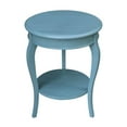 thumbnail image 3 of International Concepts Cambria Solid Wood Round End Table in Ocean Blue, 3 of 7