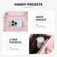 thumbnail image 5 of Bolsa para portátil LOVEVOOK para mujer de 15.6 pulgadas, piel sintética, rosa, 5 of 9