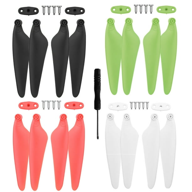 Gwong Juguete 1/2 / 4Pairs Drone Lanzamiento rápido Quadcopter Propeller Blades para Hubsan Zino H117S Gwong 30002730