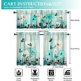 thumbnail image 3 of Rustic Daisy Kitchen Curtains and Valances Set - 3 Piece Kitchen Curtains 36 Inch Length Sets with Valance for Windows Butterfly Daisy American Country Farm, 3 of 5