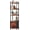 Brown-5, variant on Nextay 5-Tier Narrow Bookshelf with Fabric Drawer, Tall Slim Bookcase for Small Spaces, Industrial Storage Rack for Living Room, Bedroom, Home Office, Black