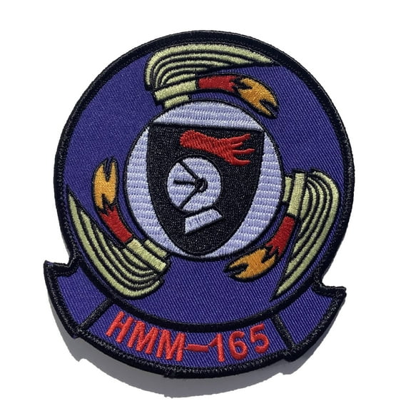 HMM-165 White Knights Patch – Plastic Backing