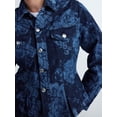 thumbnail image 5 of Free Assembly Women's and Women's Plus Pleated Peplum Denim Jacket, Sizes XS-4X, 5 of 6