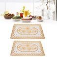 thumbnail image 3 of Placemats, Coaster Reliable Durable Non- Safe  for Hotel for Kitchen for Housewarming for Wedding Style 1,Style 2,Style 3,Style 4, 3 of 8