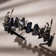 thumbnail image 5 of Tiara Crystal Crown CoteEza Fairy de cuarzo crudo negro, 5 of 5