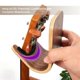 thumbnail image 5 of Guitar Skateboard Wall Hanger Unique Design Bent Wood Guitar Hanger Wall Mount Guitar Holder Acousti, 5 of 5