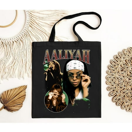 vintage Aaliyah 90 s Vintage Tote Bag-TH10413