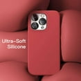 thumbnail image 5 of JETech [3 in 1] Silicone Case for iPhone 14 Pro 6.1-Inch, with 2-Pack Screen Protector and 2-Pack Camera Lens Protector, Full Coverage Tempered Glass Film, Shockproof Phone Cover (Red), 5 of 7