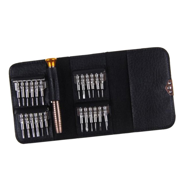 Juego de destorldores 25 en 1, kits de herramientas de reparación de precisión para , anteojos, teléfono móvil, reloj, cámaras digitales ( Macarena Destornilladores de acero inoxidable