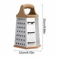 thumbnail image 2 of Vikakiooze 6 Sided Box Grater,Stainless Steel Manual Box Grater with Detachable Storage Container For Vegetables,Fruits,Cheese,Peeler Kitchen Gadget, 2 of 3