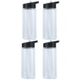 thumbnail image 2 of LHWEN Set of 4 Double Wall Kids Sport Water Bottles with Sipper Clear Flip-Up Spout and Screw-On Lid Ideal for Monogramming and Vinyls Leak- Design Perfect for Active Children and Outdoor Activit 3PCS, 2 of 4