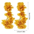 thumbnail image 3 of FENOHREFE Flower Shaped Exaggerate Earrings Eye Catching Ear Rings Flowers Dangle Earrings Elegant Parties Jewelry, 3 of 7