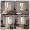 thumbnail image 2 of Blackout Cortinas para Recámara, Cortina Blackout Térmica Aislada 2 Paneles 42x63 Pulgadas, Cortinas Negras con Ojales, Reducción de Ruido, Ahorro de Energía y Cortinas sin Arrugas para Sala de Estar, 2 of 7