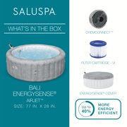 Bestway SaluSpa Bali Inflatable Hot Tub - 4-6 Person Round Spa - 77 in x 28 in